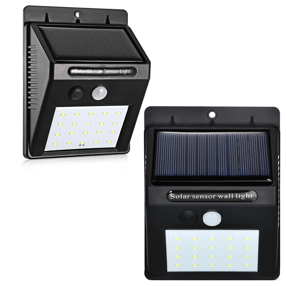 

20 LED Solar Lighting PIR Motion Sensor Waterproof Wall Light LED Outdoor Sensor Solar Garden Lamp For Outdoor Decorative