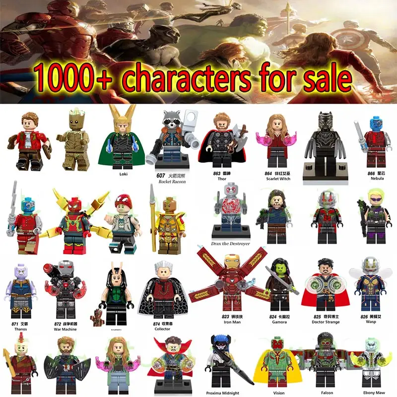 

For legoing Marvel Avengers Infinity Wars Ant Iron Man spiderman Doctor Strange Loki Model Building Blocks Bricks Toys Figures