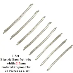 2.7 мм ширина 21 лада как один набор Электрический Бас Лады/paktong Гитары пластины лады/Музыкальные лады