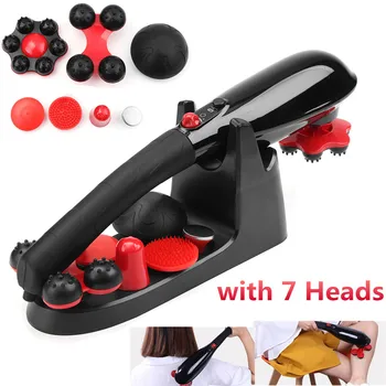 

5 Speed Cordless Percussion Massager Full Body Massage Stick Roller Handheld Neck Back Feet Drop Shipping