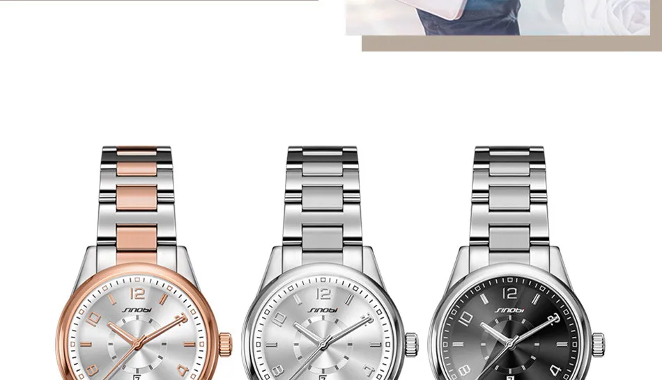 SINOBI Geneva часы золотой Женская мода браслет для часов наручные часы Дата кварцевые часы известных брендов женские Montre Femme