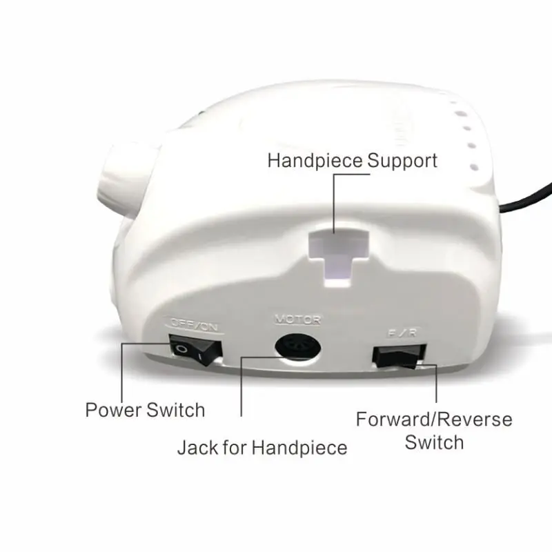 Günstige MARATHON Champion 3 102L Griff 35000rpm Elektrische Nagel Bohren STARKE 210 Micro Motor Schleifen Maschine Für Nagel Kunst werkzeuge