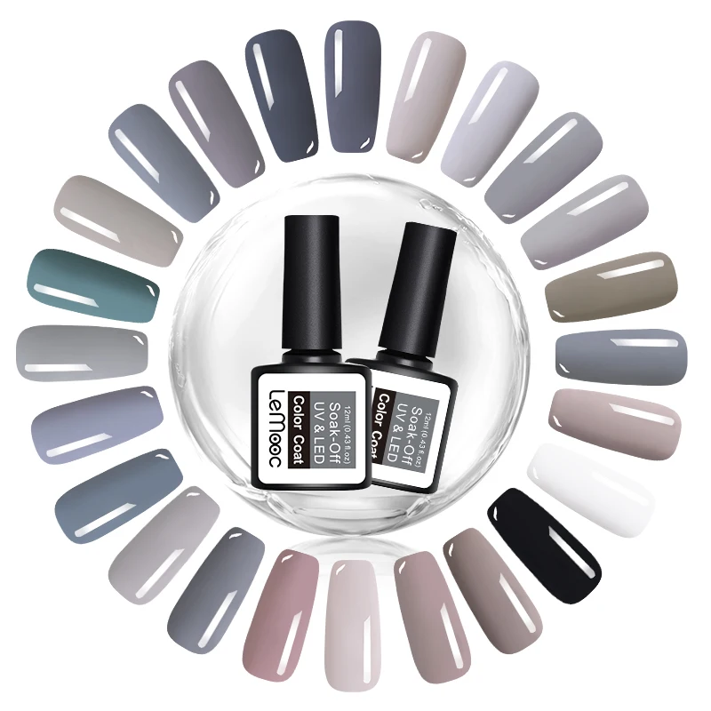 LEMOOC رمادي سلسلة هلام مسمار البولندية 8 ملليلتر نقع قبالة الأشعة فوق البنفسجية/LED جيل للأظافر شبه الدائم مسمار الفن هلام ورنيش vernis 24 الألوان ال... LEMOOC رمادي سلسلة هلام مسمار البولندية 8 ملليلتر نقع قبالة الأشعة فوق البنفسجية/LED جيل للأظافر شبه الدائم مسمار الفن هلام ورنيش vernis 24 الألوان ال...