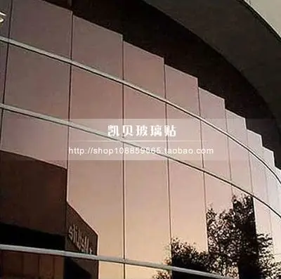 

Brown glass film tea mirror decorative film one-way transparent thermal film sunscreen explosion-proof shading window stickers