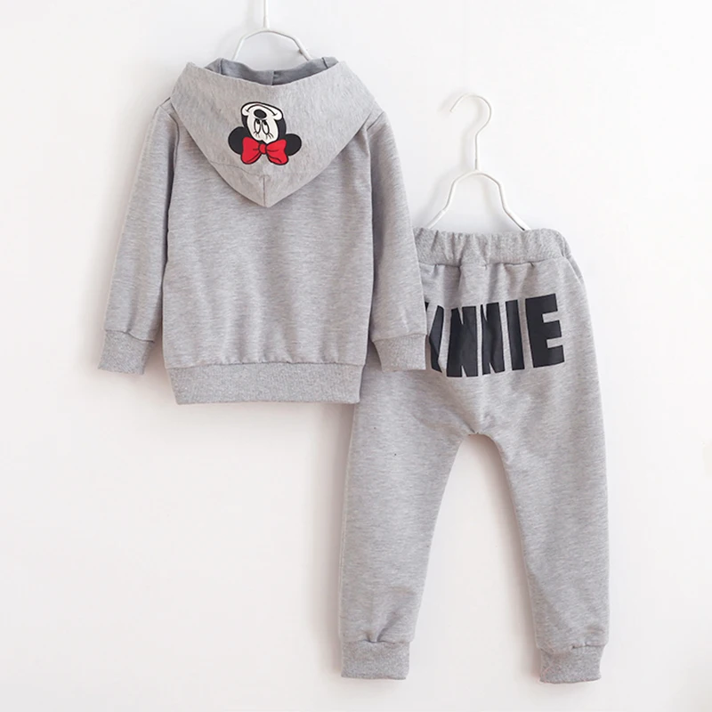 baby girls clothing sets cartoon minnie mouse 2017 winter children's w ...