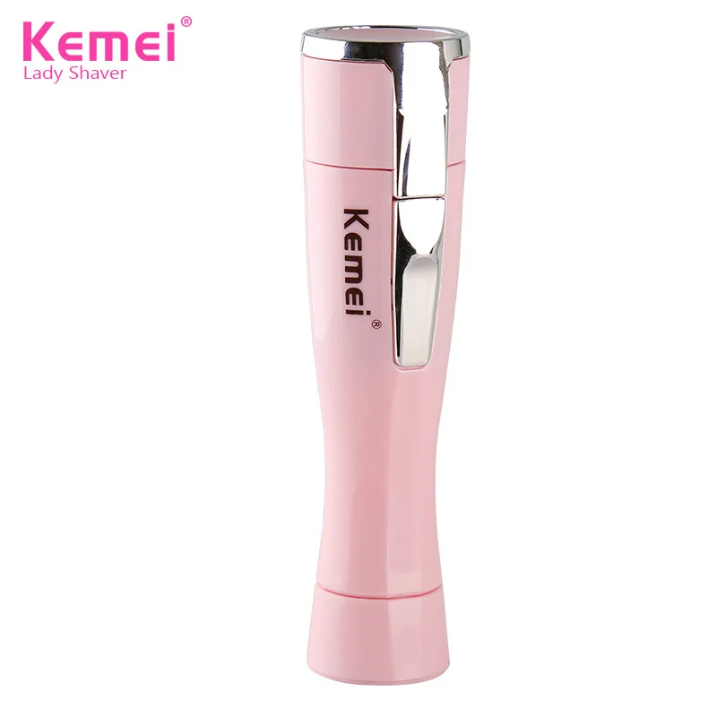 Kemei Для женщин Эпилятор сухой Батарея женские тела чётко Для мужчин для лица бритья аппарат леди эпилятор удаления волос устройства