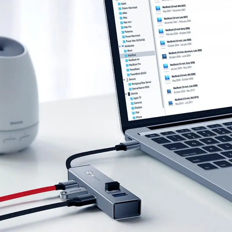 Baseus 5 Порты и разъёмы USB Hub Тип C/USB3.0 к 3xusb 3,0 + 2xusb 2,0 Splitter конвертер адаптер хаб для портативных ПК