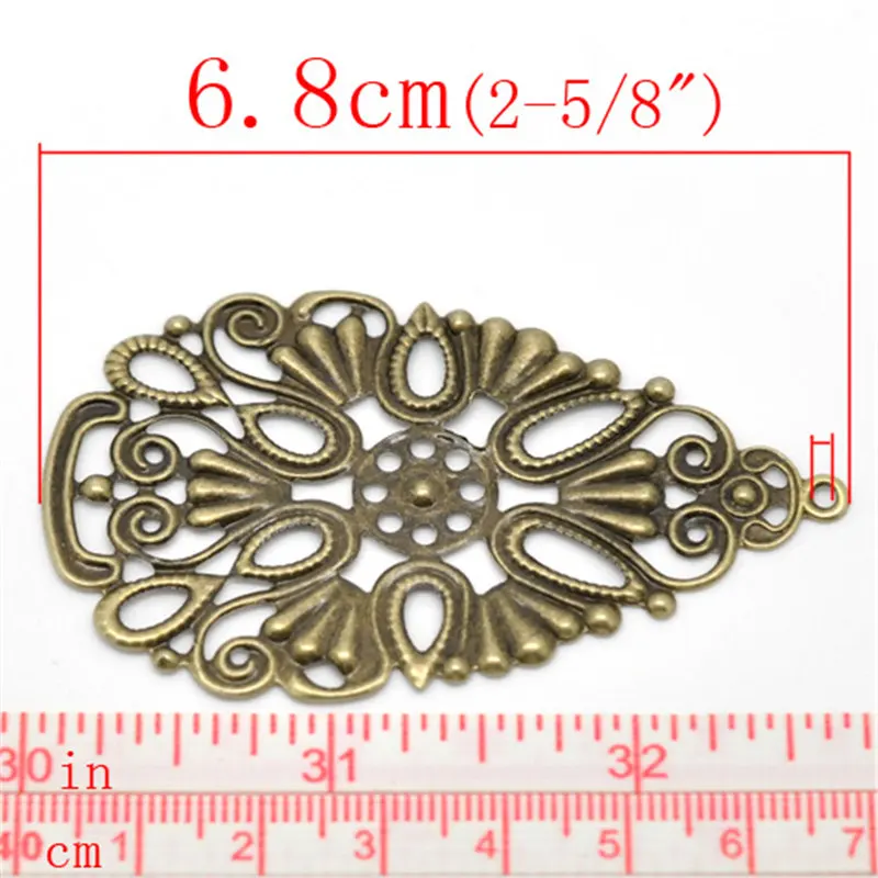 DoreenBeads 20 бронзовых подвесок/коннекторов 6 8x4 см (B15265) yiwu|jewelry lace|jewelry toothjewelry box necklace