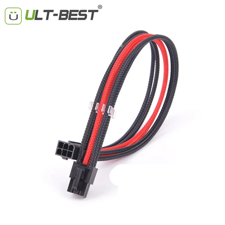 pcie 6pin extension cable nylon sleeved (3)