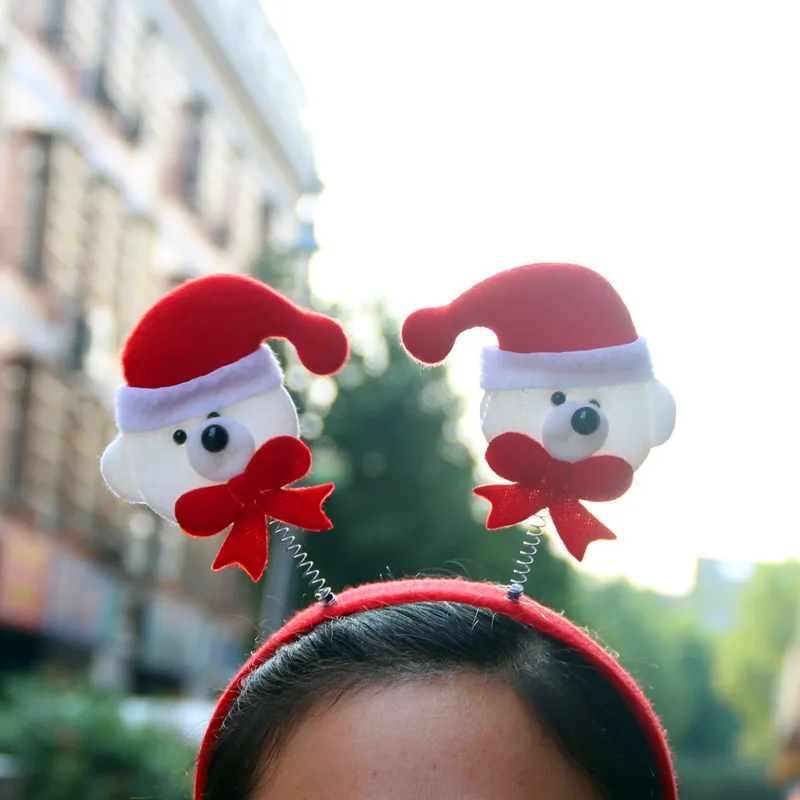 5 шт./лот, детская Рождественская повязка на голову с рогами, подарок на год, товары, рождественские украшения для дома, аксессуары