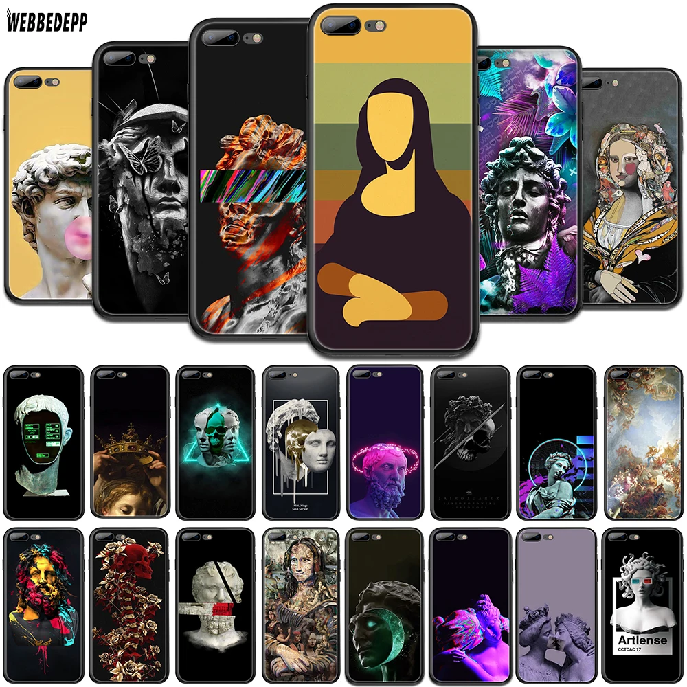 WEBBEDEPP винтажный пластырь статуя Давида искусство ТПУ для OPPO A1 A3S A5s A7 A37 A57 A73 A83 F5 F11