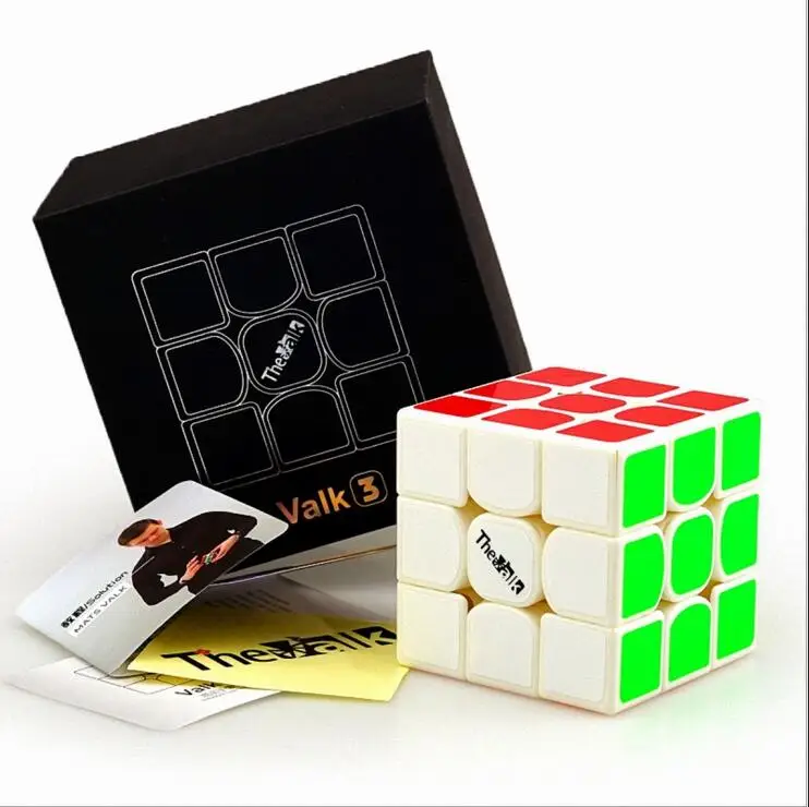 Qiyi The Valk 3 power M Магнитный Valk3 Mini Valk 3 профессиональный 3x3 магический куб speed Mofangge Competition Puzzle Cubes детские игрушки - Цвет: valk 3 white