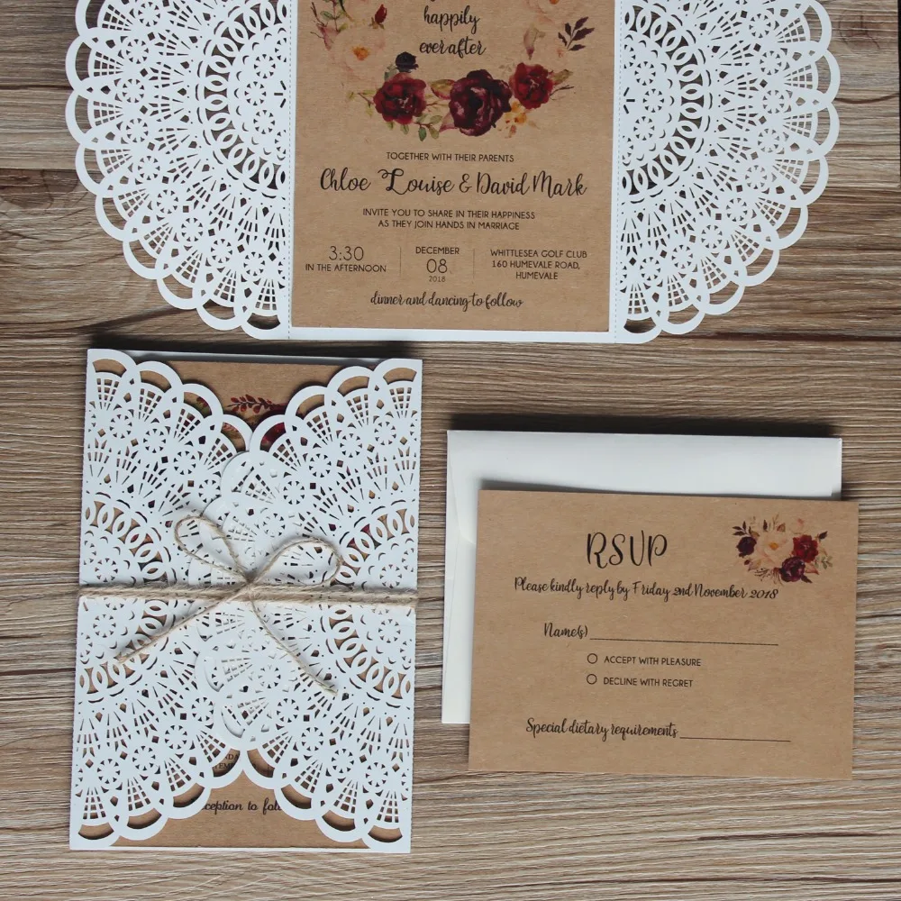 Kraft Paper Invitation Suite