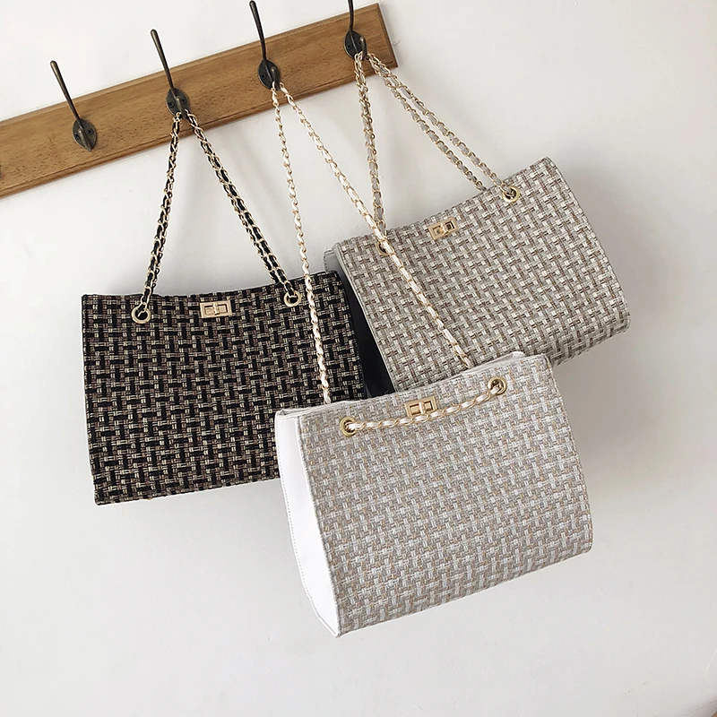 Luxury Handbags Women Bags Designer Canvas Knitting Shoulder Bags Fashion Ladies Channels HandBags Crossbody Bags For Women 2019 Luxury Handbags Women Bags Designer Canvas Knitting Shoulder Bags Fashion Ladies Channels HandBags Crossbody Bags For Women 2019