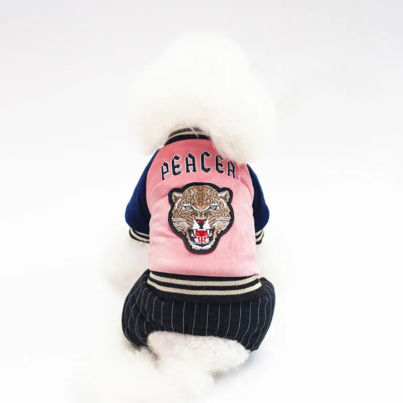 PUPISHE зимняя теплая одежда для домашних животных Толстая хлопковая кошка щенок жакеты для собак Куртки Мода для чихуахуа для маленьких и крупных собак - Цвет: Pink