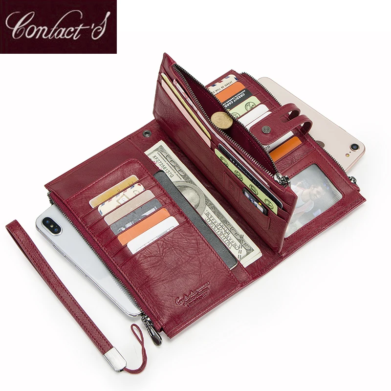 Cellphone Clutch Bag For Ladies Genuine Leather Women Wallets High Quallity Zipper Coin Purse Card Holder Trifold Long Wallet Cellphone Clutch Bag For Ladies Genuine Leather Women Wallets High Quallity Zipper Coin Purse Card Holder Trifold Long Wallet