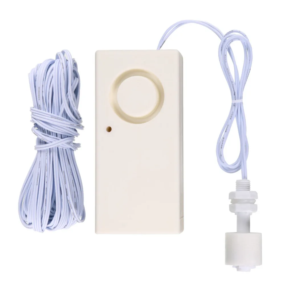 

Uxcell Up to 110/130dB Loud Water Leakage Overflow Alarm Sensor Detector Alarm Voice with Extra 2/5/10M Cable or Music Type 1PCS