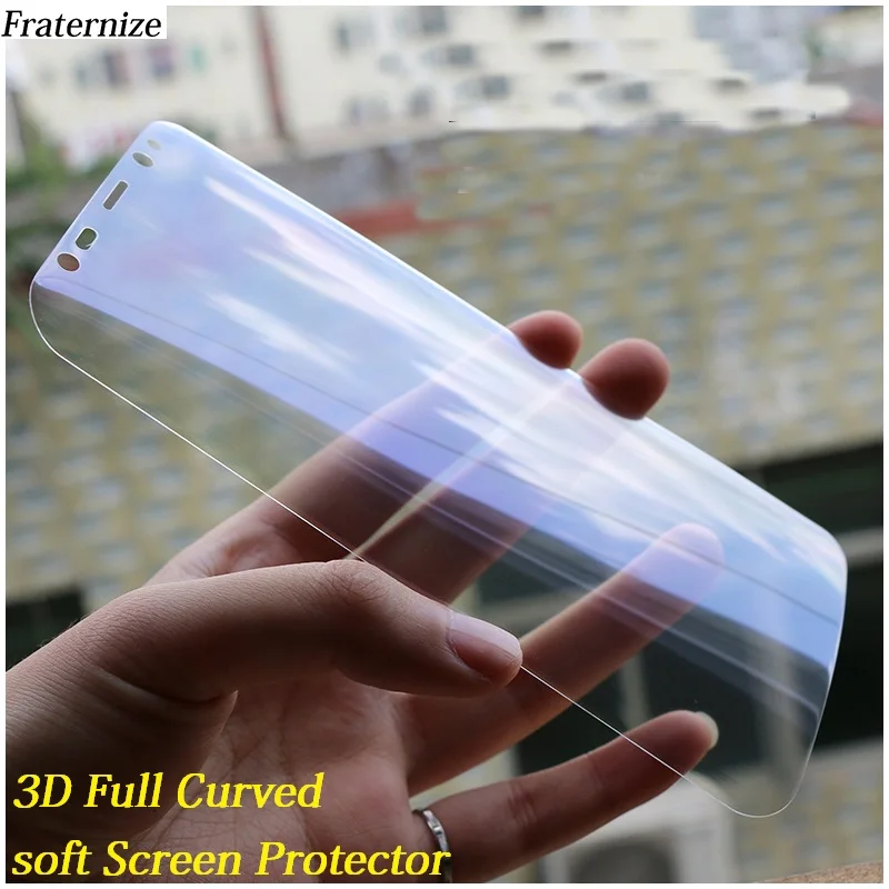 

3D Full Curved soft Screen Protector Film for samsung galaxy S6 Edge S7 Edge S8 S8 Plus Note 8 Full Cover (Not Tempered Glass )