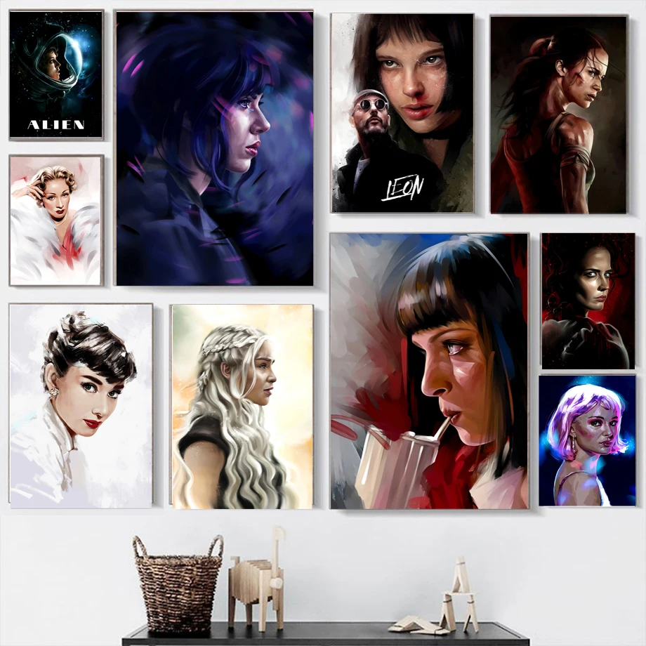 

Game Of Thrones Alien Pulp Fiction Leon Movie Posters And Prints Wall Art Canvas Painting Wall Pictures For Living Room Decor