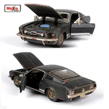 Kids toys Maisto 1:24 old version 1967 Mustang GT black Sports Cars 1/24 Alloy Diecast Car Model Car Toys for Collection Kids toys Maisto 1:24 old version 1967 Mustang GT black Sports Cars 1/24 Alloy Diecast Car Model Car Toys for Collection