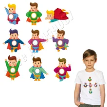Патчи Супермена Kawaii Дети термоприклеивание, наклейки металлическая аппликация Одежда Мультфильм A-Level моющийся персональный аксессуар Parches