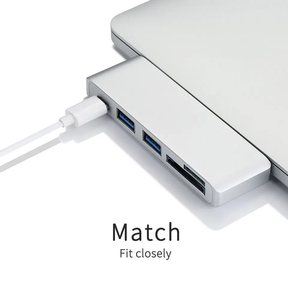 USB 3.1 Type C To  Hub Card Reader  Multiport Type-C Hub Thunderbolt 3 Convertor USB-C  charging for Macbook Pro Samsung  (4)