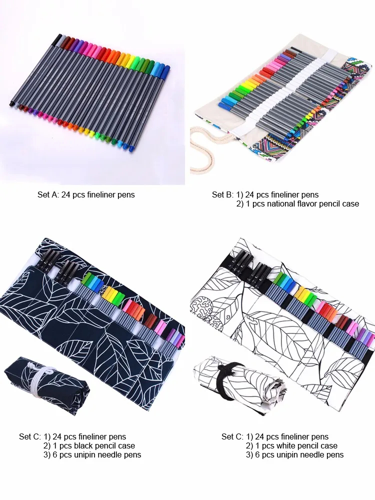 Качественные 0,4 мм карандашные ручки, цветные карандашные ручки, набор маркеров, Цветной маркер, ручка для художественной живописи, тонкая профессиональная ручка