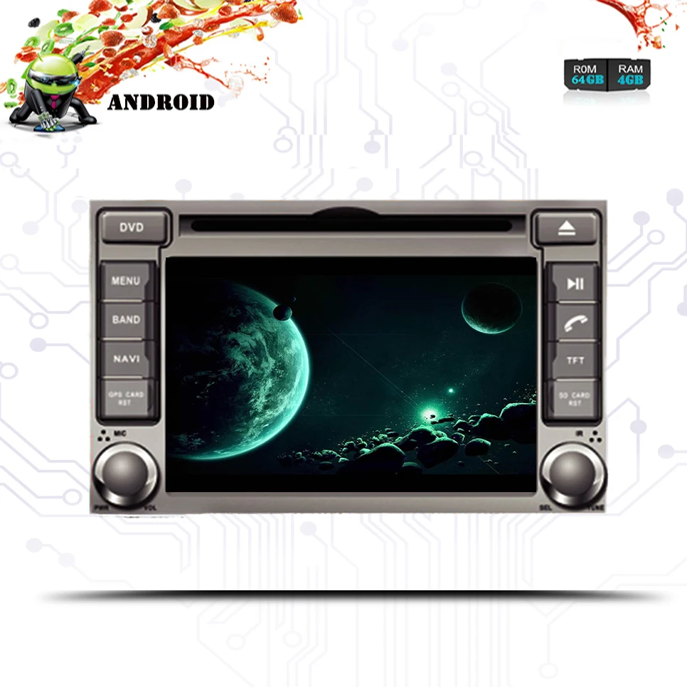 Top 4+64G Octa core Android 9.0 For Hyundai H1/Starex/i800/iLoad Car DVD Player GPS Radio CD AUDIO Radio Navigation multimedia PC 1