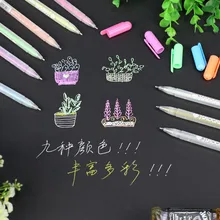 0.8mm High Light Hand-painted Color Pen Art Painting Pen Diy Creative Design Paint Pen Fine Head For Sketch White Paint Mark 1pc faber castell 12 18 30 color can be assembled water color drawing pen design hand drawn hook mark pen