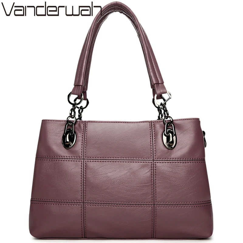 VANDERWAH المرأة الأعلى-حقائب بيد حقائب الماركات الشهيرة للمرأة الإناث التطريز عارضة كبيرة حقيبة كتف حمل للفتيات SAC A الرئيسية