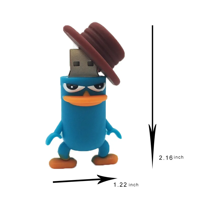 Clé USB 2.0 sous forme de Perry the Platypus