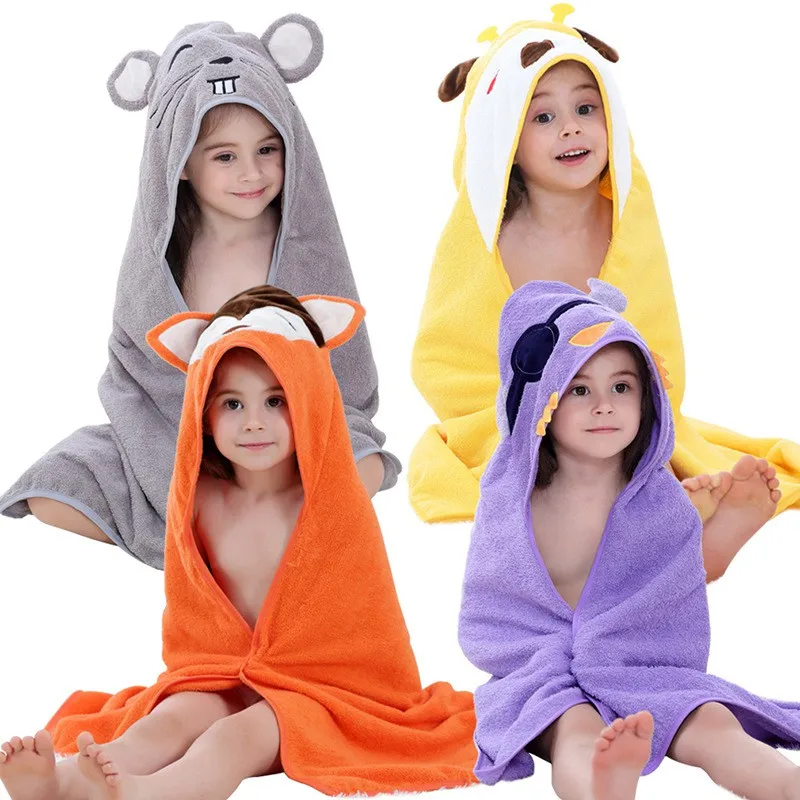 COOTELILI Animal Sleepwear Robes Cartoon Hoodies Pyjama Baby Sleep Cotton Pijamas Infantil Bath Robe Kids Baby Girls Clothes (1)