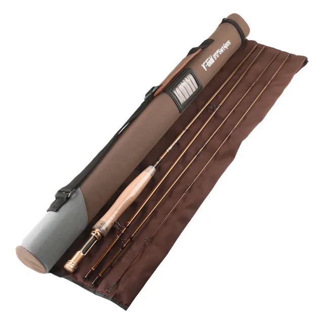 Cheap Maximumcatch  V-gold 5wt 90FT 4pcs Fly Rod  Fast Action Fly Fishing Rod with Carbon Tube