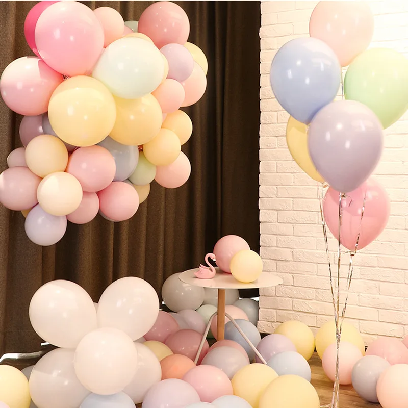 100 шт. 10 дюймов Макарон воздушный шар, яркие цвета, признание брак воздушные шары для свадьбы и дня рождения вечерние праздничные украшение латексный шар