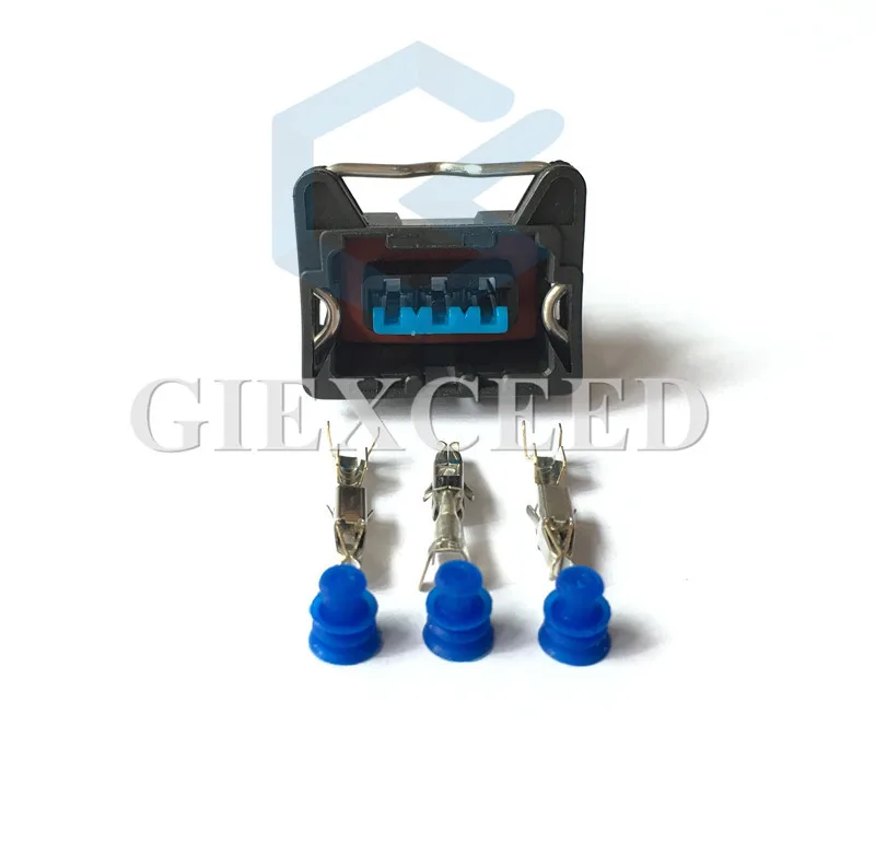 

2 Sets 3 Pin EV6 Wire Connector Throttle Position Sensor Plug Socket Standard S-745 For Volvo AIRTEX 1P1421 For FIAT