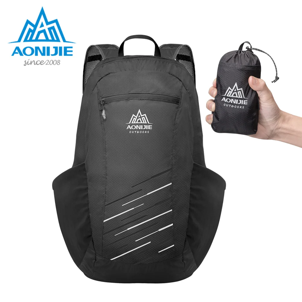 

AONIJIE 18L Lightweight Nylon Foldable Backpack Waterproof Backpack Folding Bag Ultralight Outdoor Pack For Women Men Travel Hik