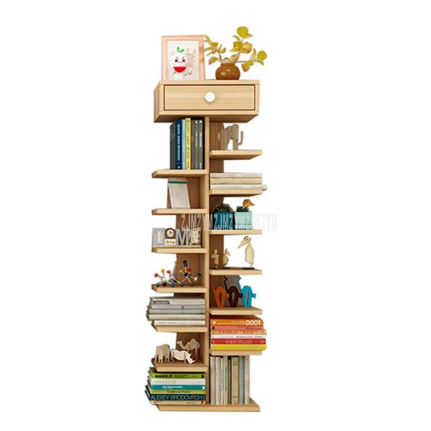 8 ярусный книжный шкаф, простые перегородки с деревом, простая современная витрина для хранения в гостиной, спальня, детская деревянная книжная полка
