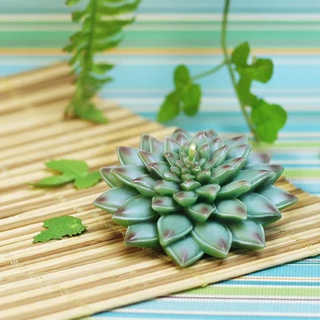 

Wedding Candle Gift Zakka Fleshy Gem Flower Craft Birthday Decoration Scented Waking Wax Handmade Crafts Home Decor