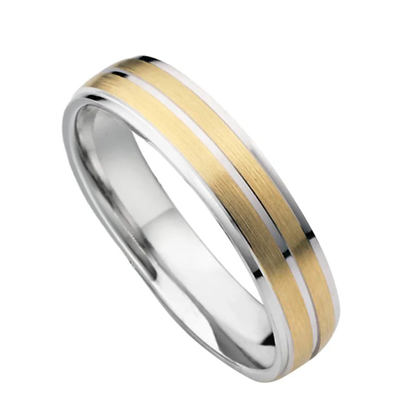 Lovers Alliance обручальное Ювелирное кольцо пара двухцветные западные брачные обещания обручальные парные кольца для женщин