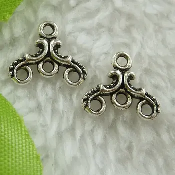 

600 pieces antique silver nice connectors 13x12mm #2809