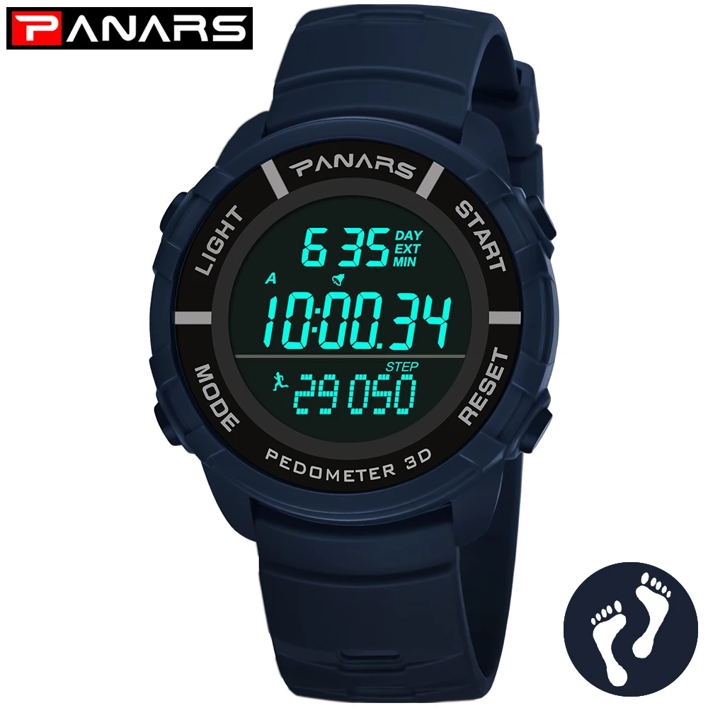 PANARS Mens Watches Sports For Running Multi-function Noctilucent Outdoor sports Swimming Fitness 3D Watch for men | Наручные часы