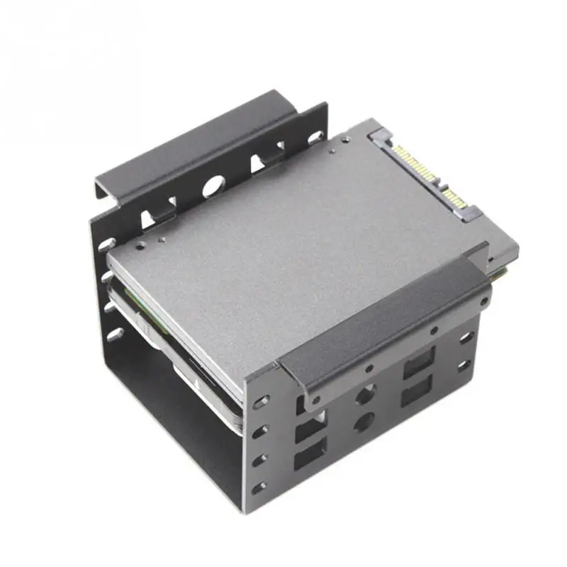 1pc Aluminum 4 Bay 2.5 in SATA HDD SSD to 3.5 in Bracket Adapter, 2.5