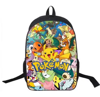

Anime Pokemon Daily Backpack Boys Girls School Bags Pikachu Prints Backpack For Teenagers Kids Gift Backpacks Schoolbags Mochila