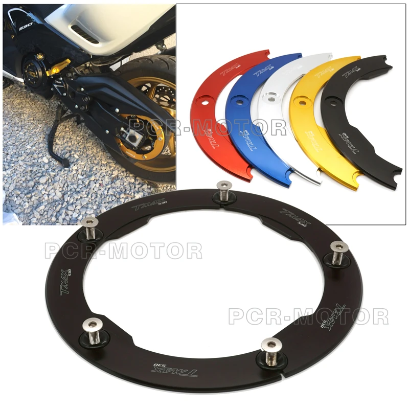 

Hot motorbike parts Black motorcycle Transmission Belt Guard Cover For Yamaha Tmax 530 T-MAX 2012 2013 2014 2015 2016