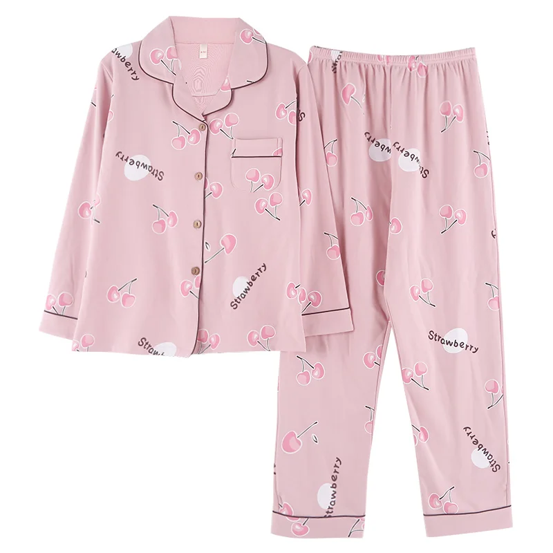 BZEL женские пижамы хлопок мультфильм Kawaii Ночная рубашка Женский повседневное