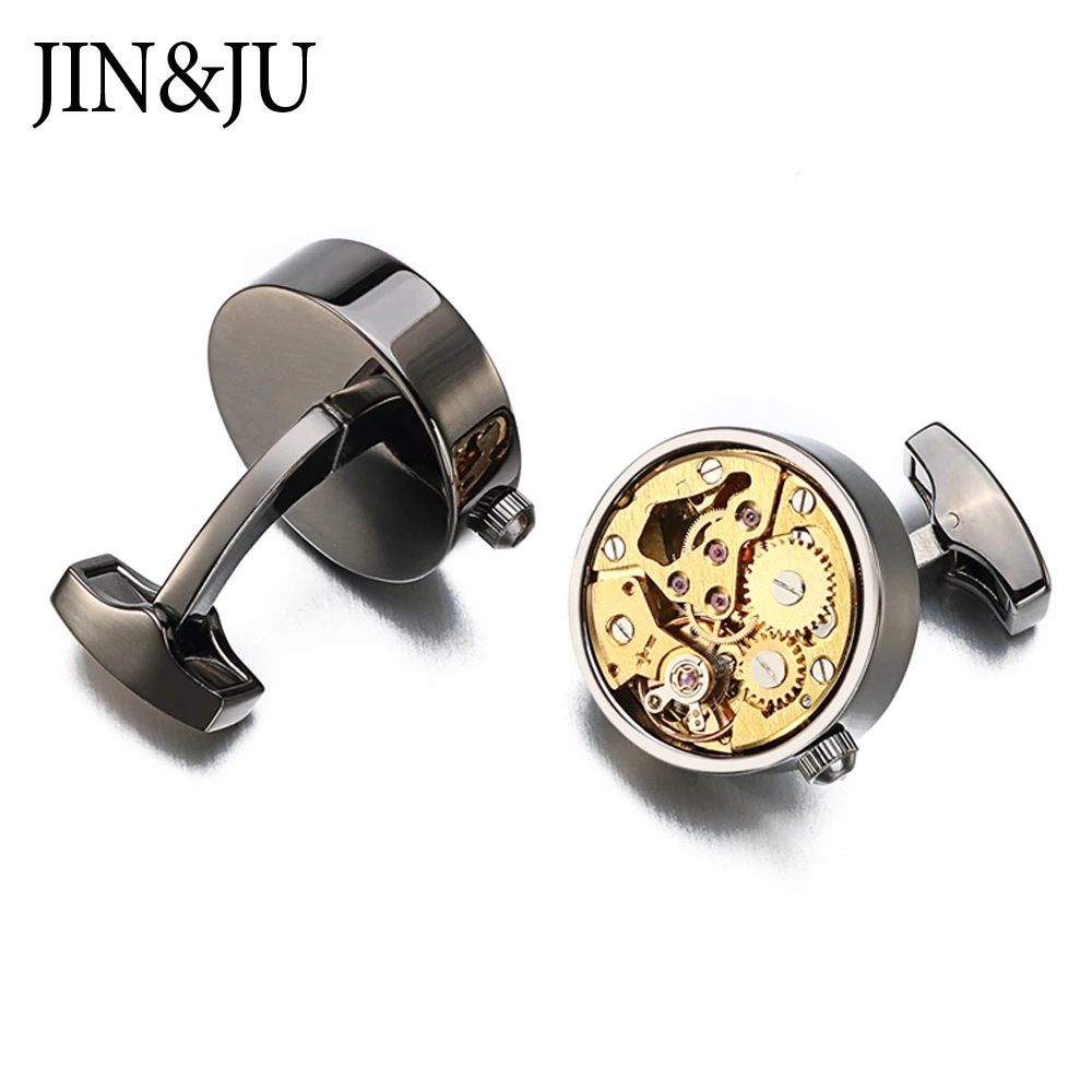 JIN & JU мужские ювелирные изделия хит функциональные часы запонки для мужчин