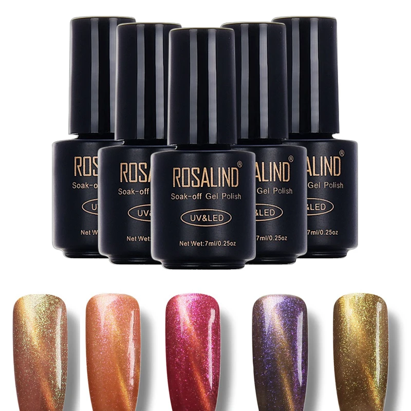 

Rosalind 7ml Colorful Dream Sequins Nail Gel Polish Nail Art Decoration Primer Long Last Protracted Light Therapy Glue Harmless