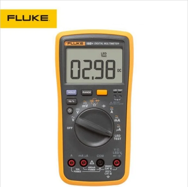 FLUKE 18B+ AC/DC Voltage Current Capacitance Ohm Auto/Manual Range
