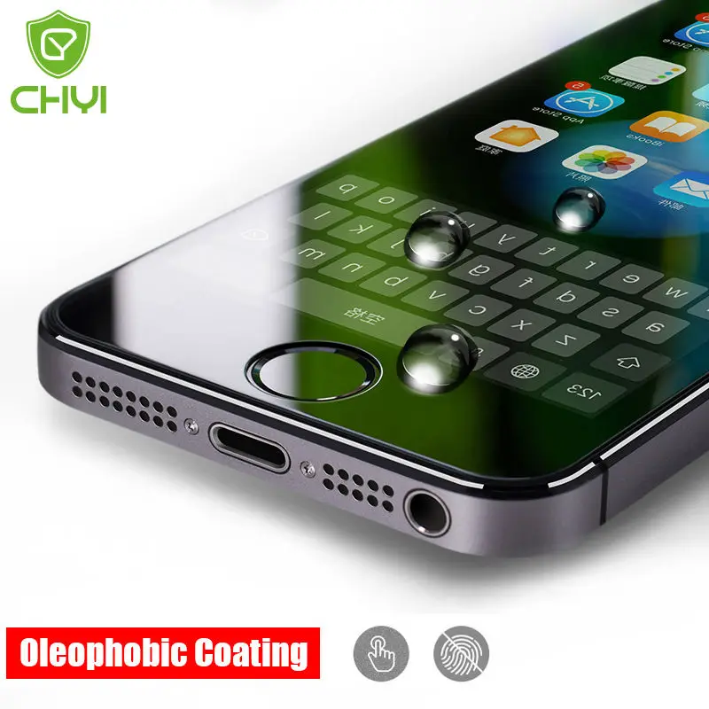 

CHYI No Fingerprint Matte Glass For iphone 5s SE 5C Screen Protector Oleophobic Coating 9H For iPhone 7 8 plus Xs Max XR Glass