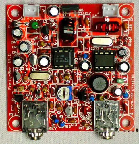 

Assembled Forty-9er 3W QRP CW Transceiver Telegraph Shortwave Radio 7.023-7.026MHz HAM HF Radio Amplifier 12V